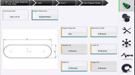 Modification du programme directement sur la machine