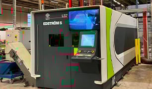 Flachbettlaser für Metall bei Kinnarps in Schweden