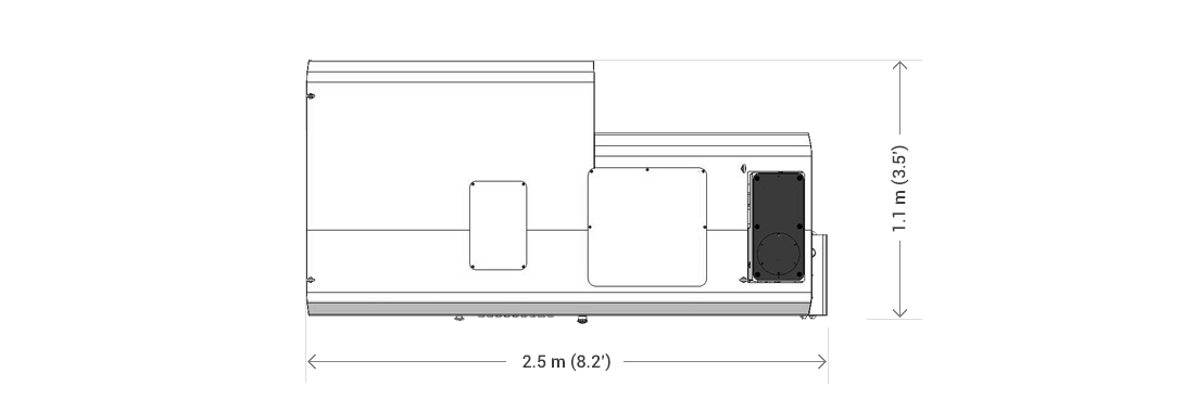 Plan de base de la machine à façonner AST8-VE