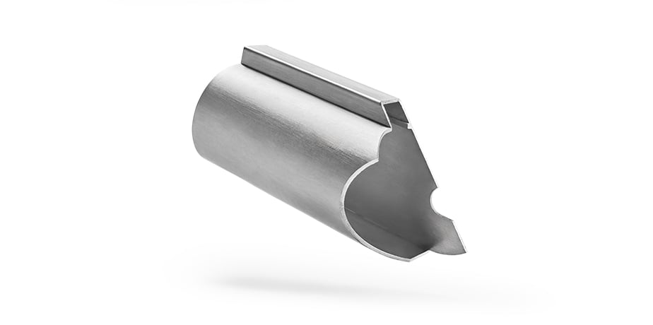 Tubo di acciaio inox tagliato su macchina laser tubo