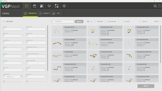 Tube bending program library