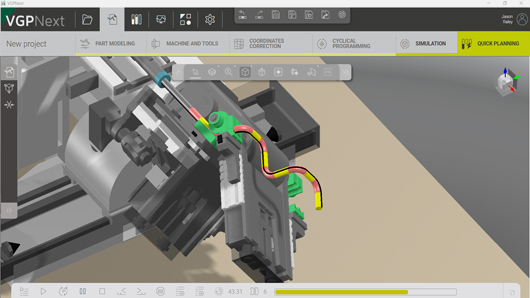 Simulation 3D de la cintreuse 