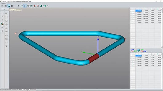 B_tools compensazione del ritorno elastico con una curvatubi