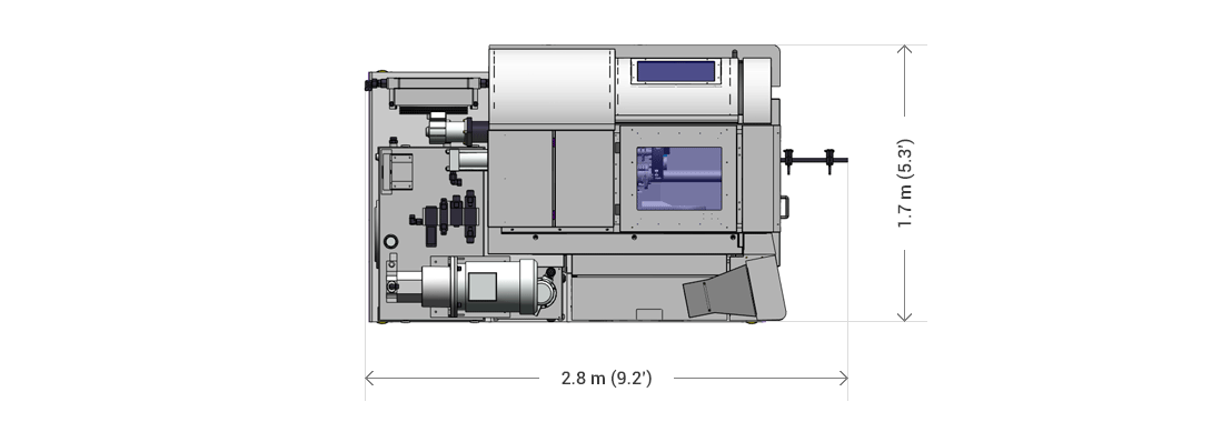 Disposition de base de la machine de formage de tubes AST en différentes versions