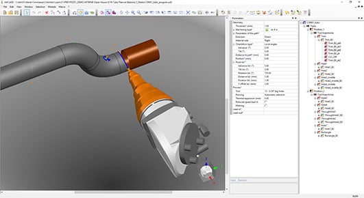 Integriertes 3D-Biegen und Laserschneiden