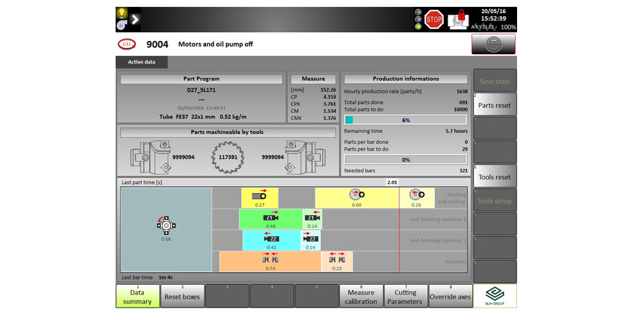 Graphic programming interface via touchscreen
