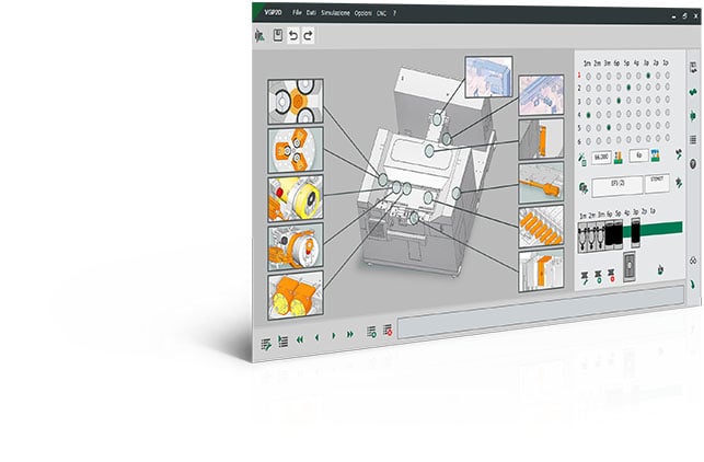 Software de programación de la deformadora con dispositivo de rolado CNC VGP2D