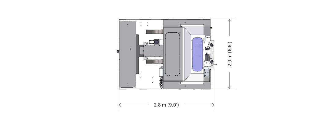 Layout máquina formadora de tubo básica Layout máquina formadora de tubo básica