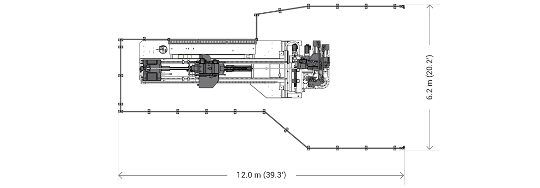 12.0 m (39.3’) 6.2 m (20.2’)