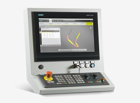 Easy-to-use wire bending machine HMI