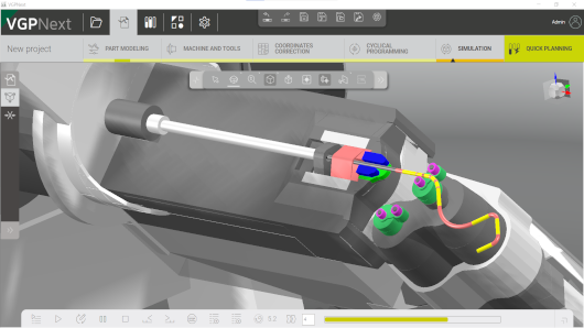 3D-Simulation der Produktion mit einer Drahtbiegemaschine
