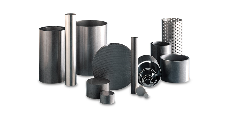 Steel samples of tubes and bars