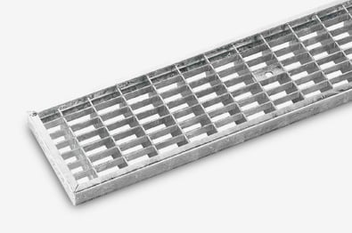 Laser cutting on low thickness sheet metal carried out with LS5Grille laser-cut from LS5 and subsequently galvanised