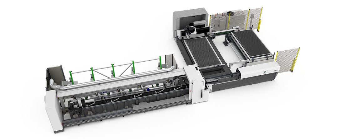 View of the two working zones for tubes and sheets 