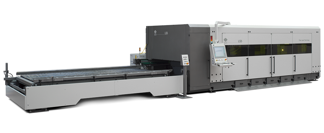 Corte a laser de chapa de metal LS5 em configuração longitudinal