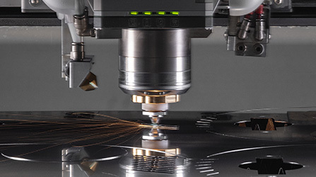Laser cutting of sheet metal on complex geometry