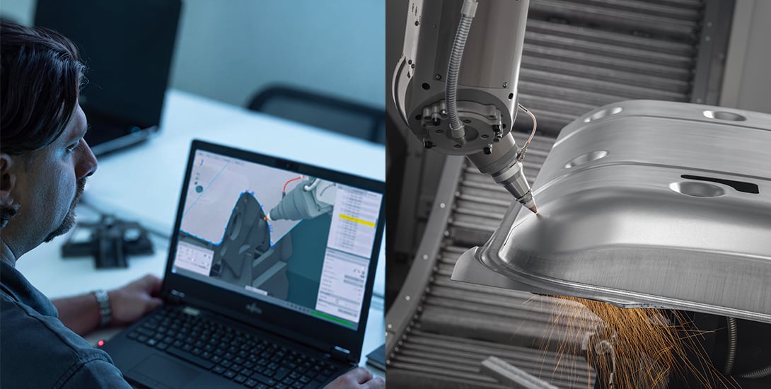 Easy-to-program 3D laser cutting system 