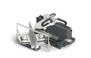 Cellule de découpe laser 3D avec table rotative