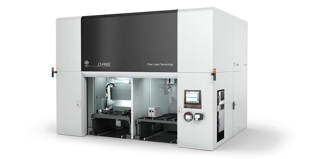 LT-FREE - célula de corte a laser CNC 3D de 5 eixos com robô