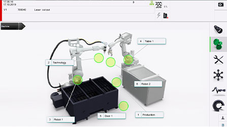 LT-FREE 3D robot lasersnijsysteem interface