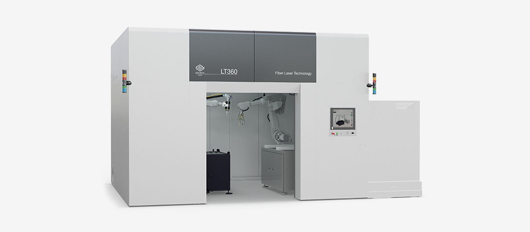 Robot 3D laser cutting system for bent and hydroformed tubes, stamped sheets and drawn parts 