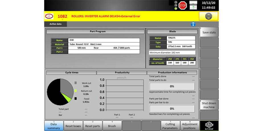 simplified access to machine parameters