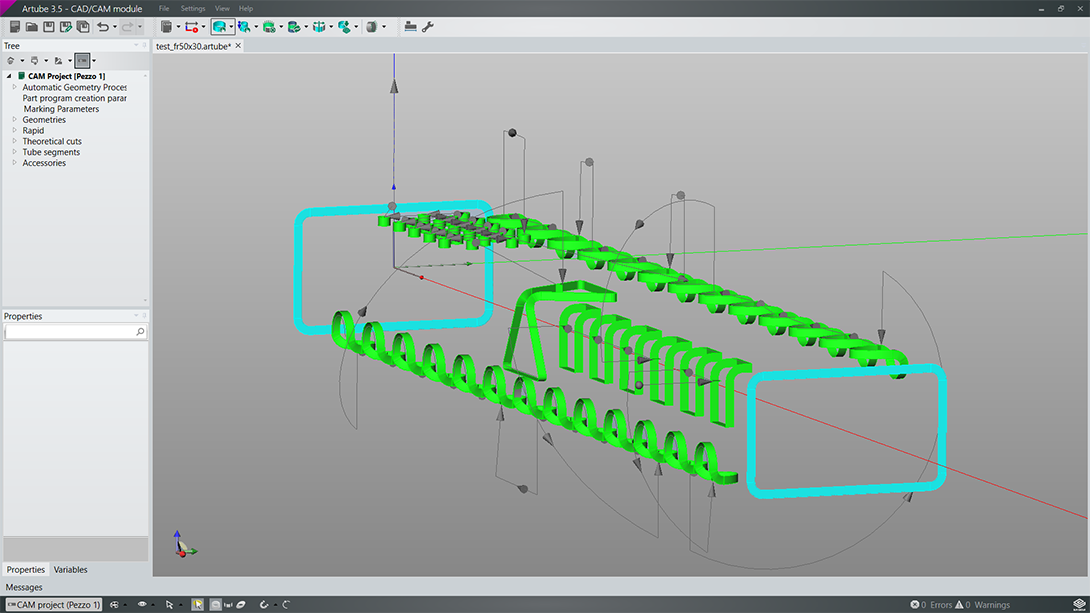 Oprogramowanie CAD/CAM do programowania systemów laserowego cięcia rur