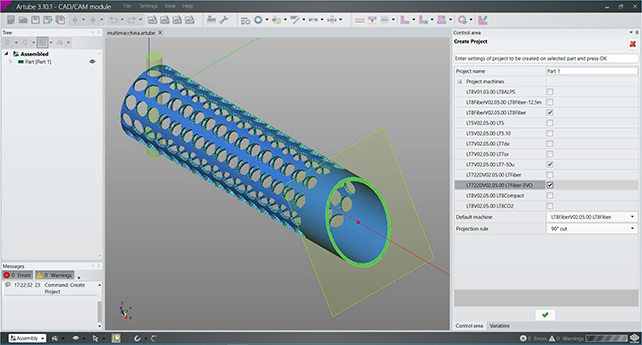 Logiciel de programmation CAD/CAM pour systèmes de découpe laser de tubes