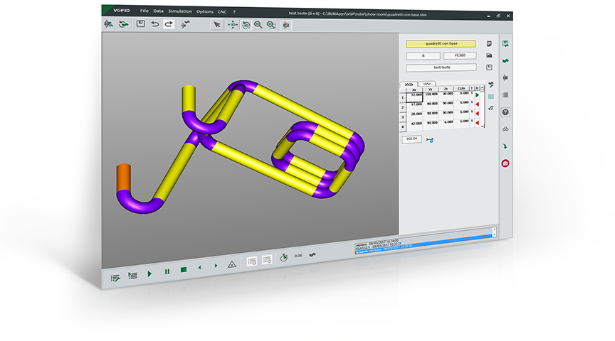  Programmierung einer CNC-gesteuerten Drahtbiegemaschine