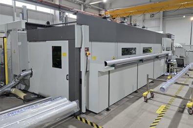 Tube laser LT8.20 with internal tube cleaning device